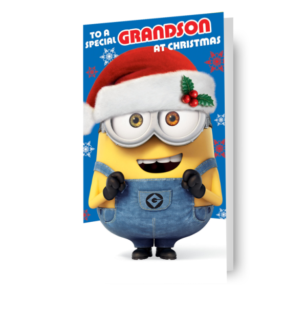 Despicable Me Minions  Grandson  Christmas Card Online now