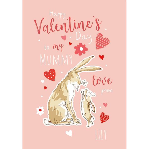 Guess How Much I Love You Personalised  Mummy  Valentine s Day Card Hot on Sale