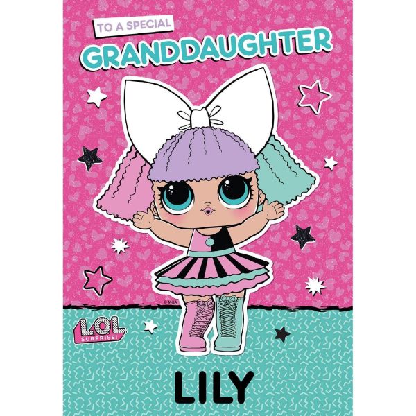 LOL Surprise Personalised  Granddaughter  Birthday Card Online now