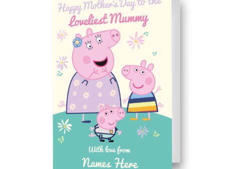 Peppa Pig  Loveliest Mum  Personalised Mother s Day Card Online Sale