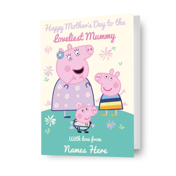 Peppa Pig  Loveliest Mum  Personalised Mother s Day Card Online Sale