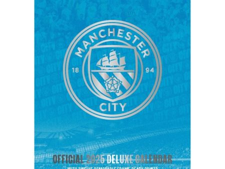 MANCHESTER CITY FC 2025 A3 DELUXE CALENDAR Fashion