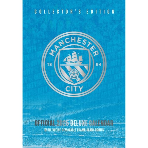 MANCHESTER CITY FC 2025 A3 DELUXE CALENDAR Fashion