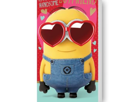 Despicable Me Minions  Boyfriend  Valentine s Day Card For Discount