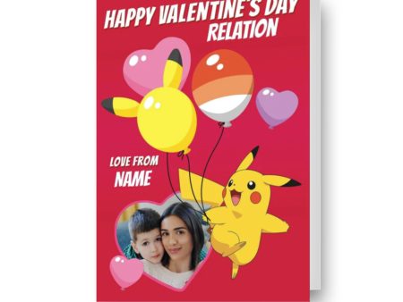 Pokémon Personalised Valentine s Day Photo Card  Love From...  Online Sale