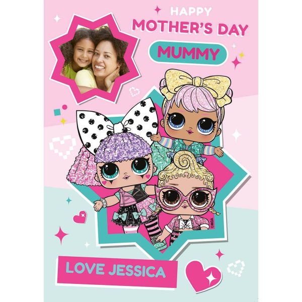 LOL Surprise Personalised Mother s Day Photo Card For Discount