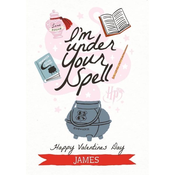 Harry Potter Personalised  Under Your Spell  Valentine s Day Card Fashion