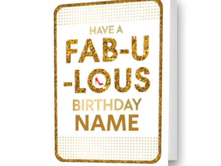 Strictly Come Dancing Personalised  Fabulous  Birthday Card For Cheap