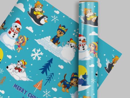 Paw Patrol Personalised Christmas Wrapping Paper Hot on Sale