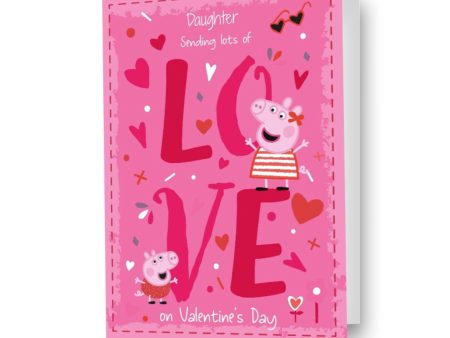 Peppa Pig Personalised  Love  Valentine s Day Card Sale