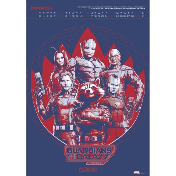 MARVEL 2025 A3 DELUXE CALENDAR Hot on Sale