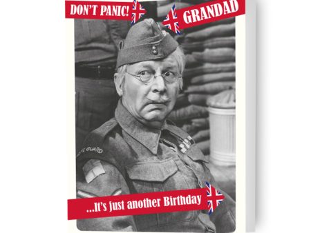 Dad s Army  Don t Panic Grandad  Birthday Card Cheap