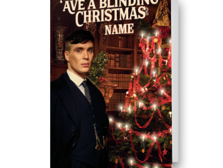 Peaky Blinders Personalised  Blinding  Christmas Card on Sale