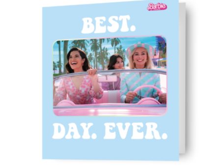 Barbie Movie  Best Day Ever  Birthday Card Supply