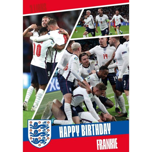 England FA Personalised  Happy Birthday  Card Online Hot Sale