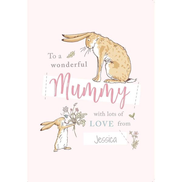 Guess How Much I Love You Personalised  Wonderful Mummy  Mother s Day Card Online