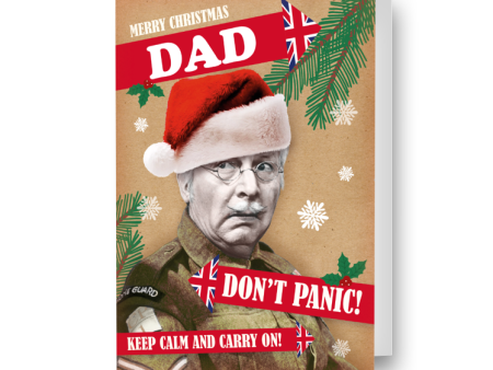 Dad s Army Personalised  Don t Panic!  Christmas Card Online Hot Sale