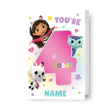 Gabby s Dollhouse Personalised Age 4 Birthday Card Online