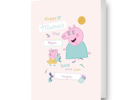 Peppa Pig Personalised Mother s Day Card  From Your Daughter  Online now