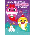 Baby Shark Personalised Daughter Christmas Card Fashion