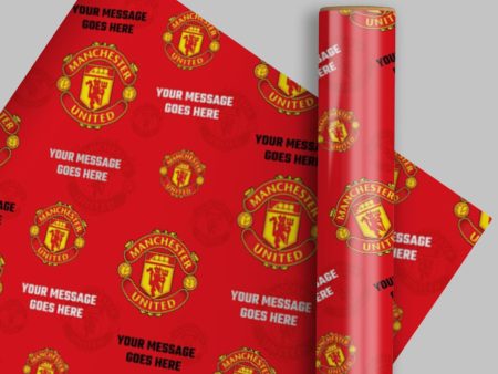 Manchester United FC Personalised Wrapping Paper For Sale