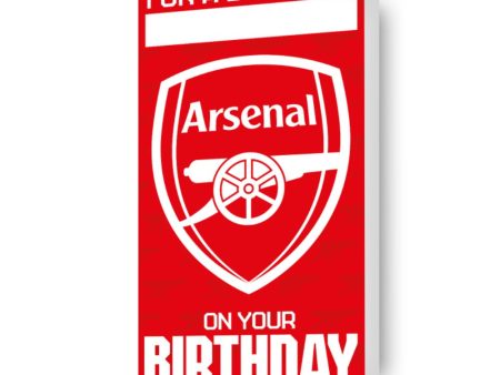 Arsenal FC Personalised Birthday Card With Sticker Sheet Online Hot Sale