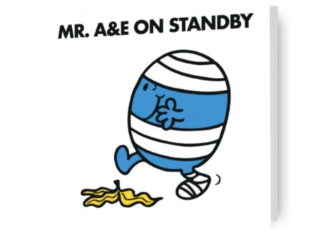 Mr Men & Little Miss Personalised  Mr A&E  Birthday Card Discount