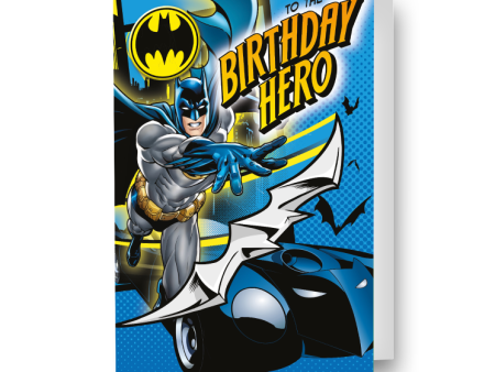 Batman  Birthday Hero  Birthday Card With Badge on Sale