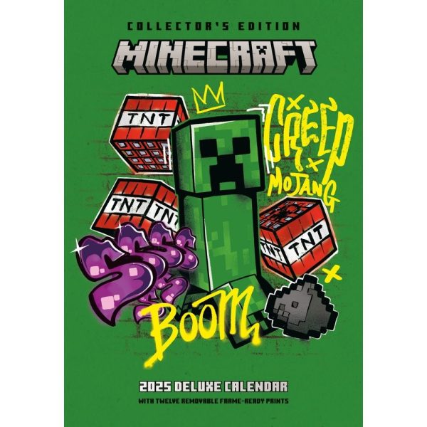 MINECRAFT 2025 A3 DELUXE CALENDAR Sale