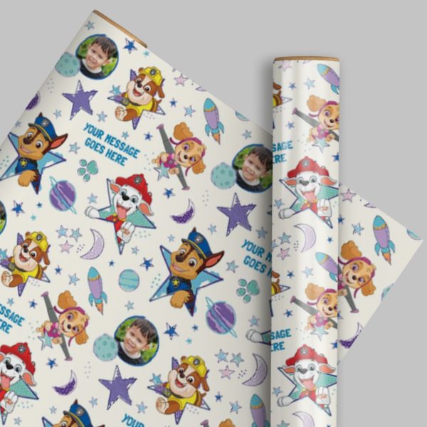 Paw Patrol Personalised Wrapping Paper Fashion