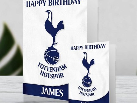 Tottenham Hotspur FC Personalised Giant Crest Birthday Card Discount