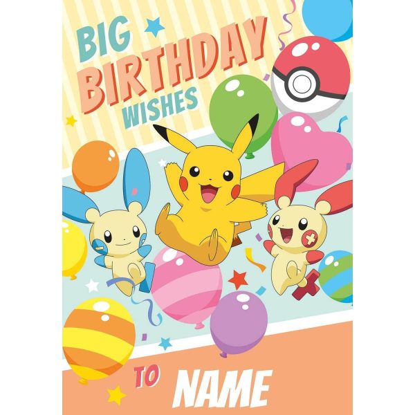 Pokémon Personalised Birthday Card Online