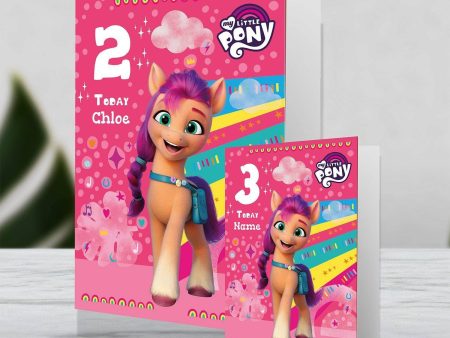 My Little Pony Giant Personalised Rainbow Birthday Card Supply