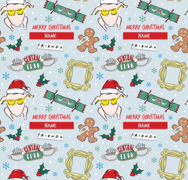 Friends Personalised Christmas Wrapping Paper Hot on Sale