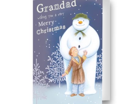 The Snowman Grandad Christmas Card For Discount