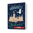 Harry Potter Personalised Any Name  Hogwarts  Christmas Card For Discount