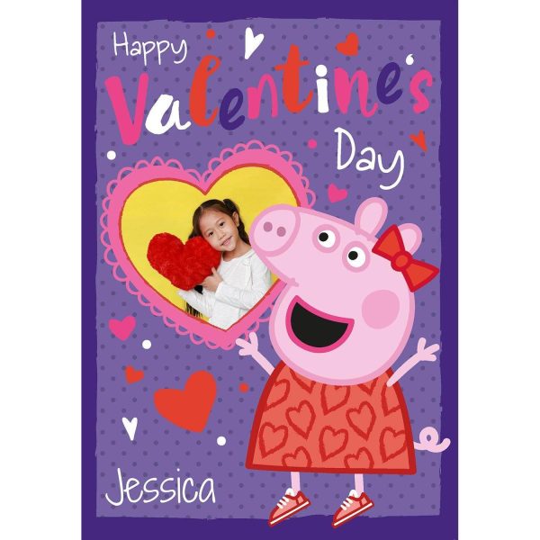 Peppa Pig Personalised Valentine s Day Photo Card Cheap