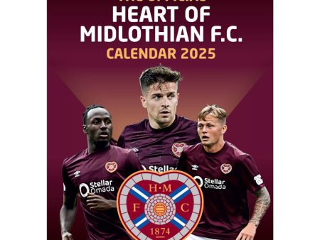 HEART OF MIDLOTHIAN FC 2025 A3 CALENDAR Online Sale