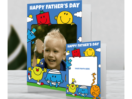 Mr Men & Little Miss Giant Personalised Father s Day Photo Card Supply