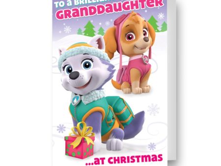 Paw Patrol Granddaughter Christmas Card For Discount