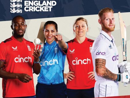 ENGLAND CRICKET 2025 SQUARE CALENDAR For Cheap