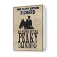 Peaky Blinders Personalised Birthday Card Fashion