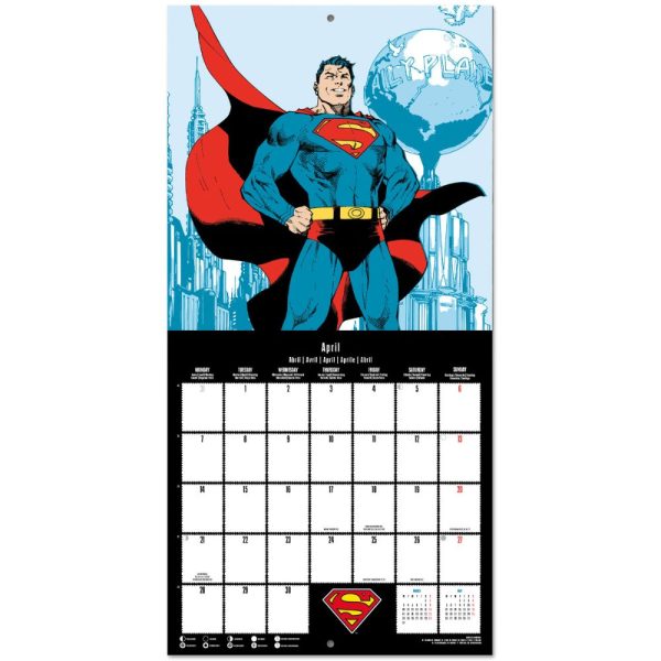 DC COMICS 90TH ANNIVERSARY 2025 SQUARE CALENDAR Supply