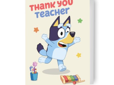 Bluey  Thank You Teacher  Card Discount