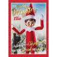 Elf On The Shelf Personalised  Daughter  Christmas Card Online now