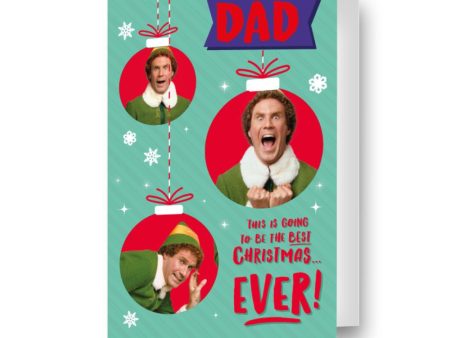 Elf Dad Christmas Card Supply