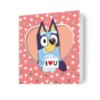 BLUEY  I LOVE YOU  VALENTINE S DAY CARD Discount