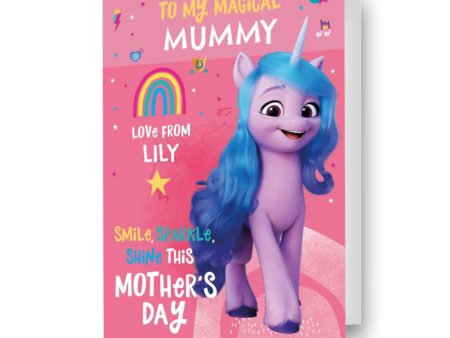 My Little Pony Personalised  Smile, Sparkle, Shine  Mother s Day Card Hot on Sale