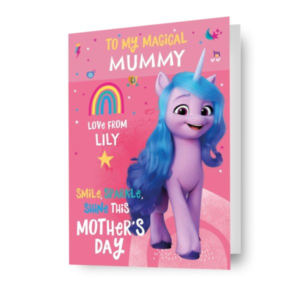 My Little Pony Personalised  Smile, Sparkle, Shine  Mother s Day Card Hot on Sale