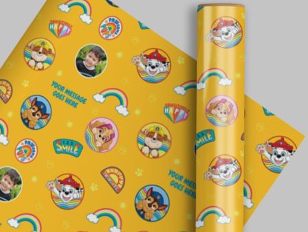 Paw Patrol Personalised Wrapping Paper For Sale